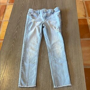 Light Blue Distressed Women Jeans